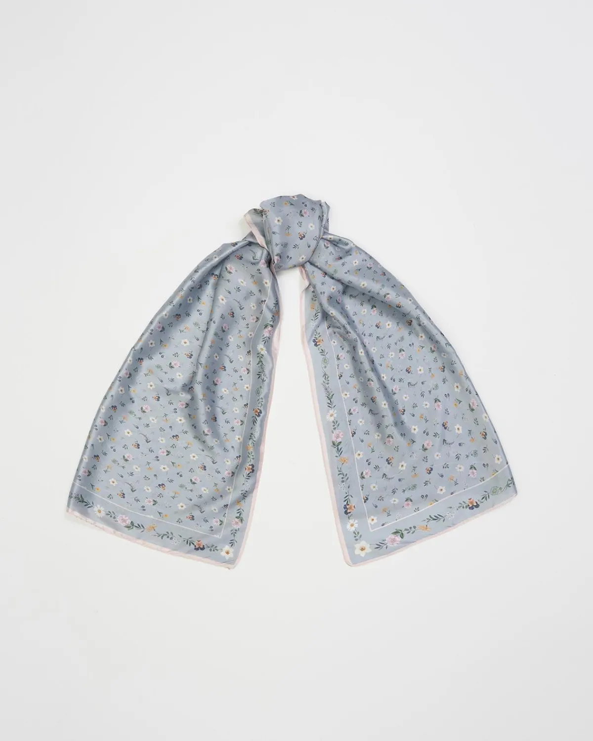 Lightweight Scarves-Fable England Ditsy Sprigs Silky Scarf