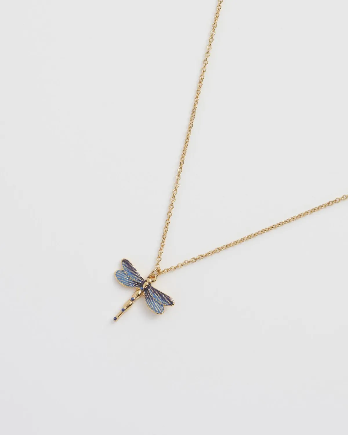 Necklaces-Fable England Dragonfly Crystal Necklace