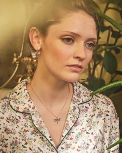 Necklaces-Fable England Dragonfly Crystal Necklace
