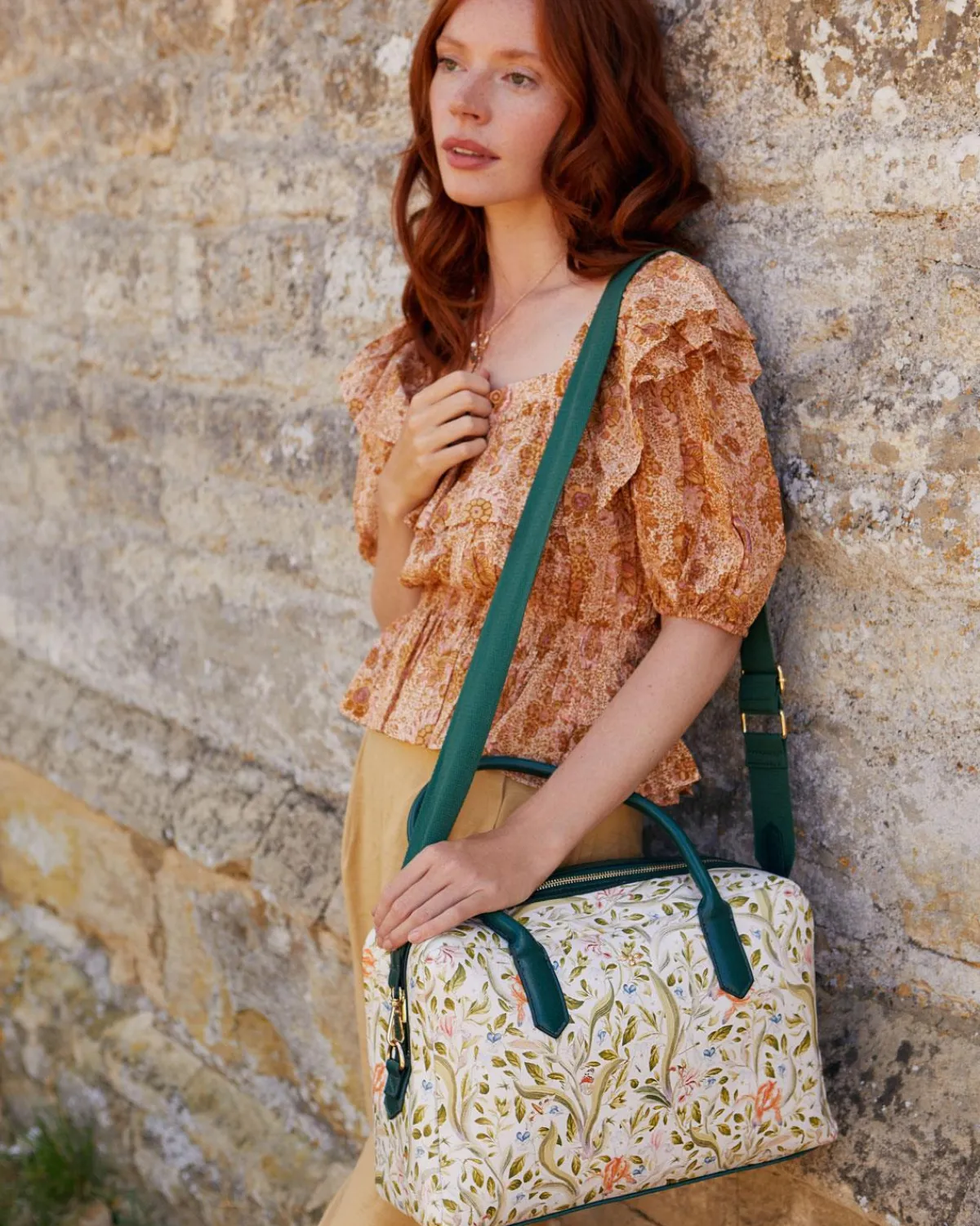 Shoulder Bags-Fable England Eloise Bag Iris Green