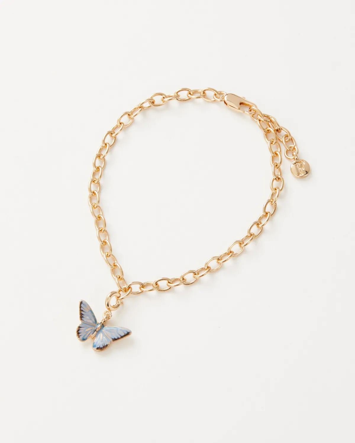 The Fable Charm Collection-Fable England Enamel Blue Butterfly Charm