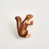 Pins & Brooches-Fable England Enamel Cheeky Squirrel Brooch