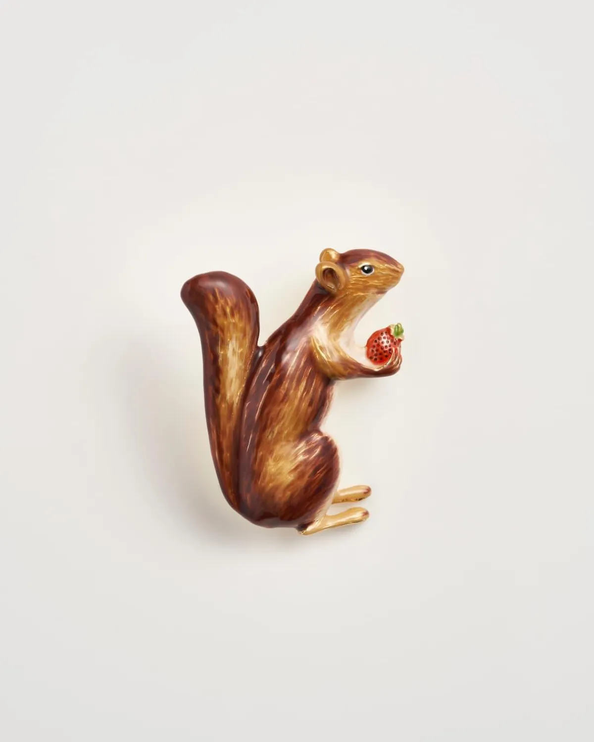 Pins & Brooches-Fable England Enamel Cheeky Squirrel Brooch