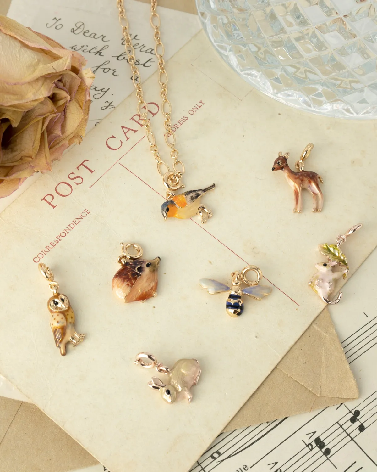 The Fable Charm Collection-Fable England Enamel Dormouse Charm
