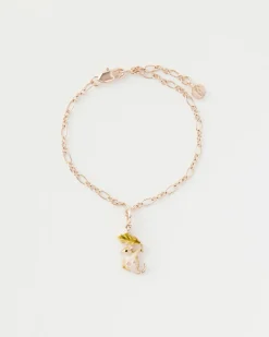 The Fable Charm Collection|Bracelets & Bangles-Fable England Enamel Dormouse Collector Chain Bracelet