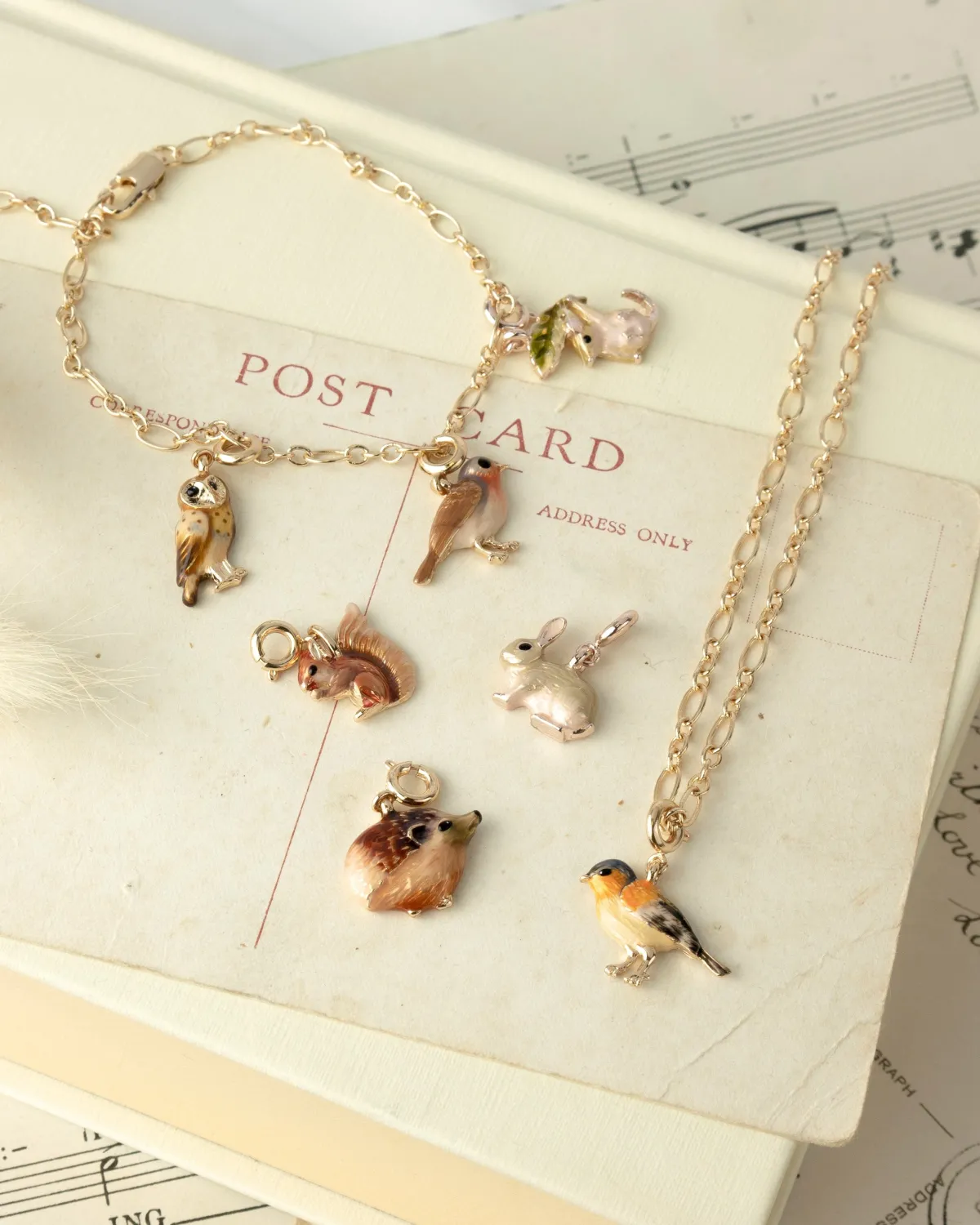 The Fable Charm Collection-Fable England Enamel Fawn Charm