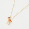 Necklaces-Fable England Enamel Fawn Necklace