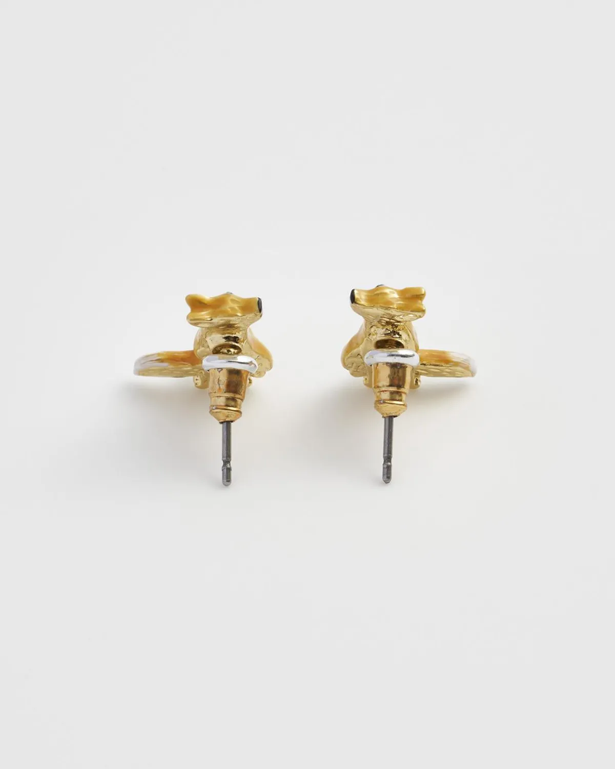 Earrings-Fable England Enamel Fox Earrings