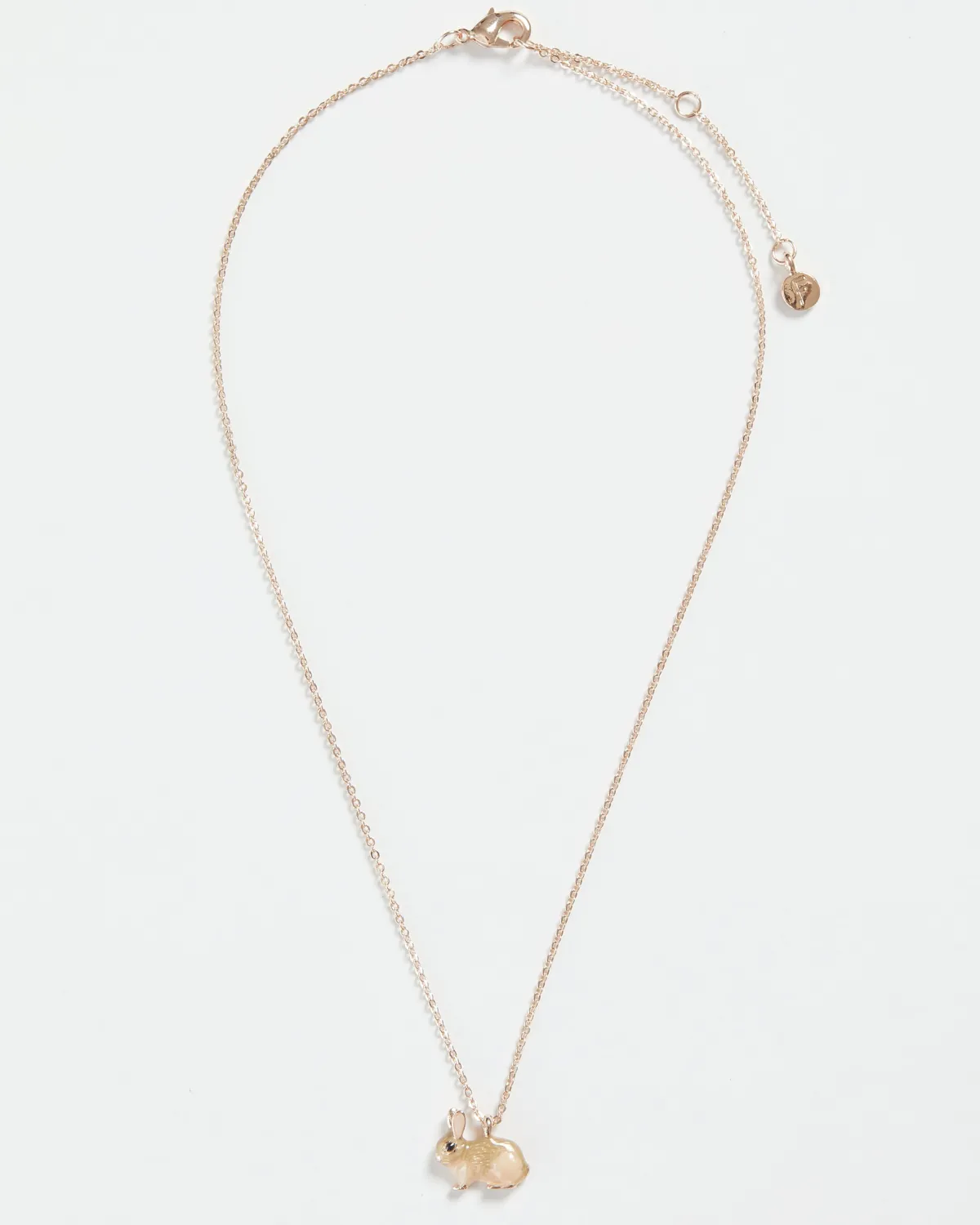 Necklaces-Fable England Enamel Rabbit Short Necklace