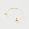 Bracelets & Bangles-Fable England Enamel Robin & Mistletoe Bangle