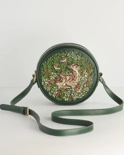 Cross Body Bags|Embroidered Bags-Fable England Fable Chloe Fawn Circle Bag
