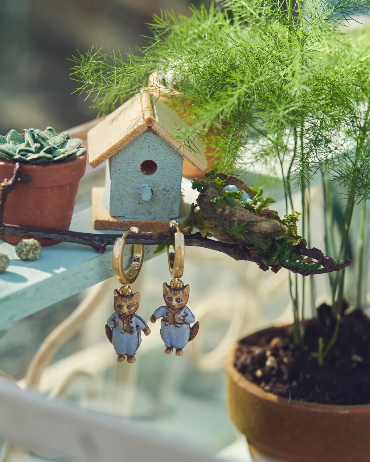 Earrings-Fable England x Peter Rabbit Tom Kitten Earrings
