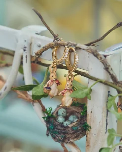 Earrings-Fable England x Peter Rabbit Cotton-tail Earrings