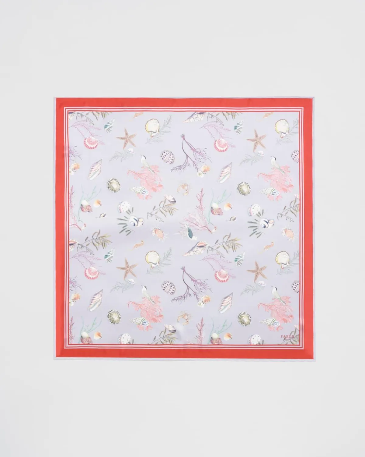 Square Scarves-Fable England Fable Whispering Sands Powder Blue Square Scarf