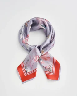 Square Scarves-Fable England Fable Whispering Sands Powder Blue Square Scarf