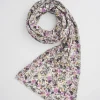 Lightweight Scarves-Fable England Floral Engraving Lightweight Scarf