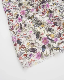 Lightweight Scarves-Fable England Floral Engraving Lightweight Scarf