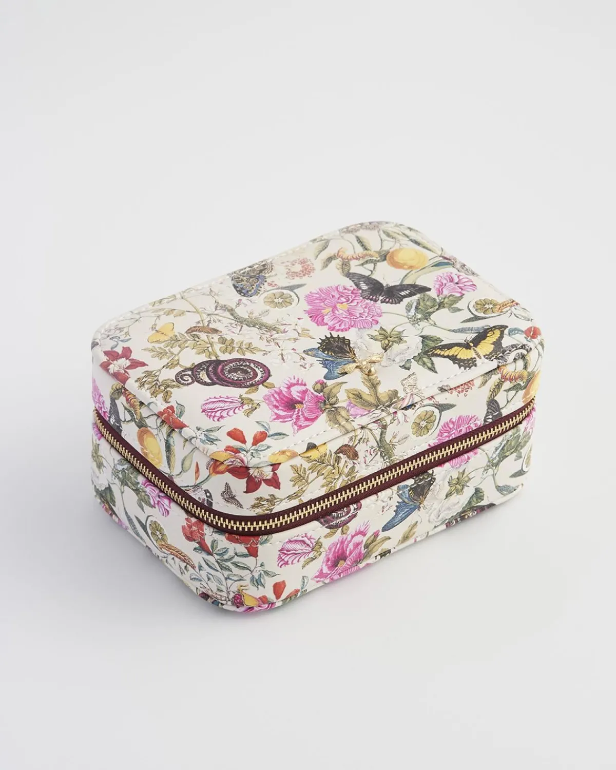 Jewelry Boxes-Fable England Floral Engravings Large Printed Jewelry Box