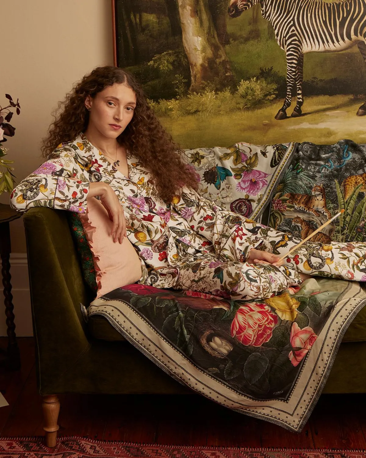 Pajamas-Fable England Floral Engravings Pajamas