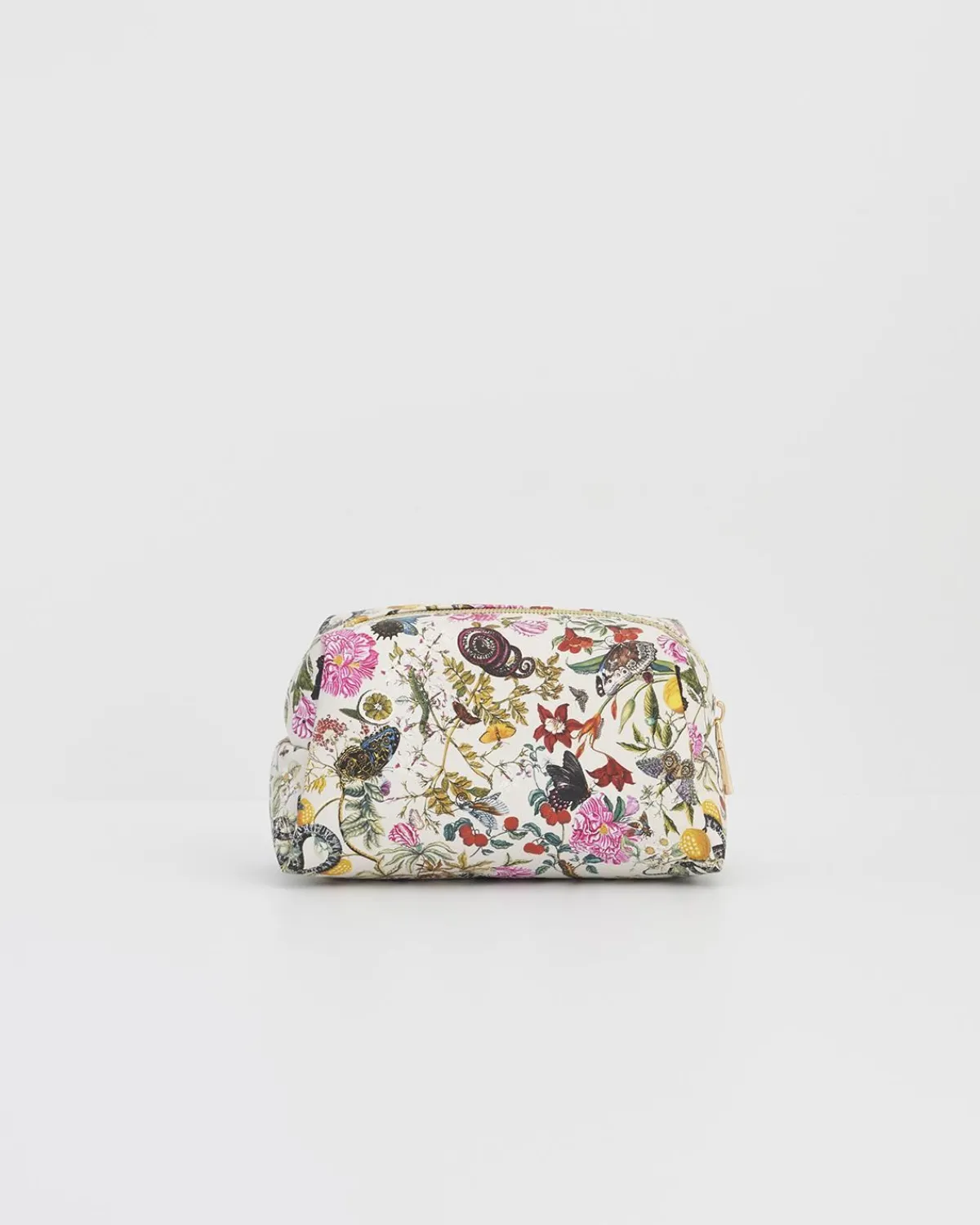 Toiletry Bags|Pouches-Fable England Floral Engravings PU Cosmetics Pouch