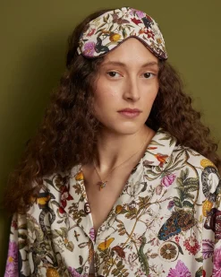 Sleep Masks-Fable England Floral Engravings Sleep Mask