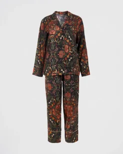 Pajamas-Fable England Folksy Fox Pajamas Black