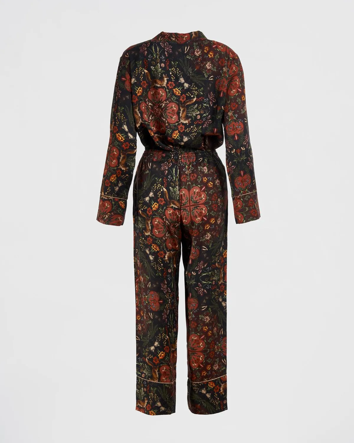 Pajamas-Fable England Folksy Fox Pajamas Black