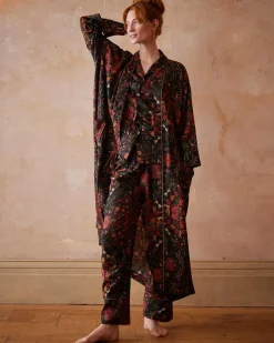 Pajamas-Fable England Folksy Fox Pajamas Black