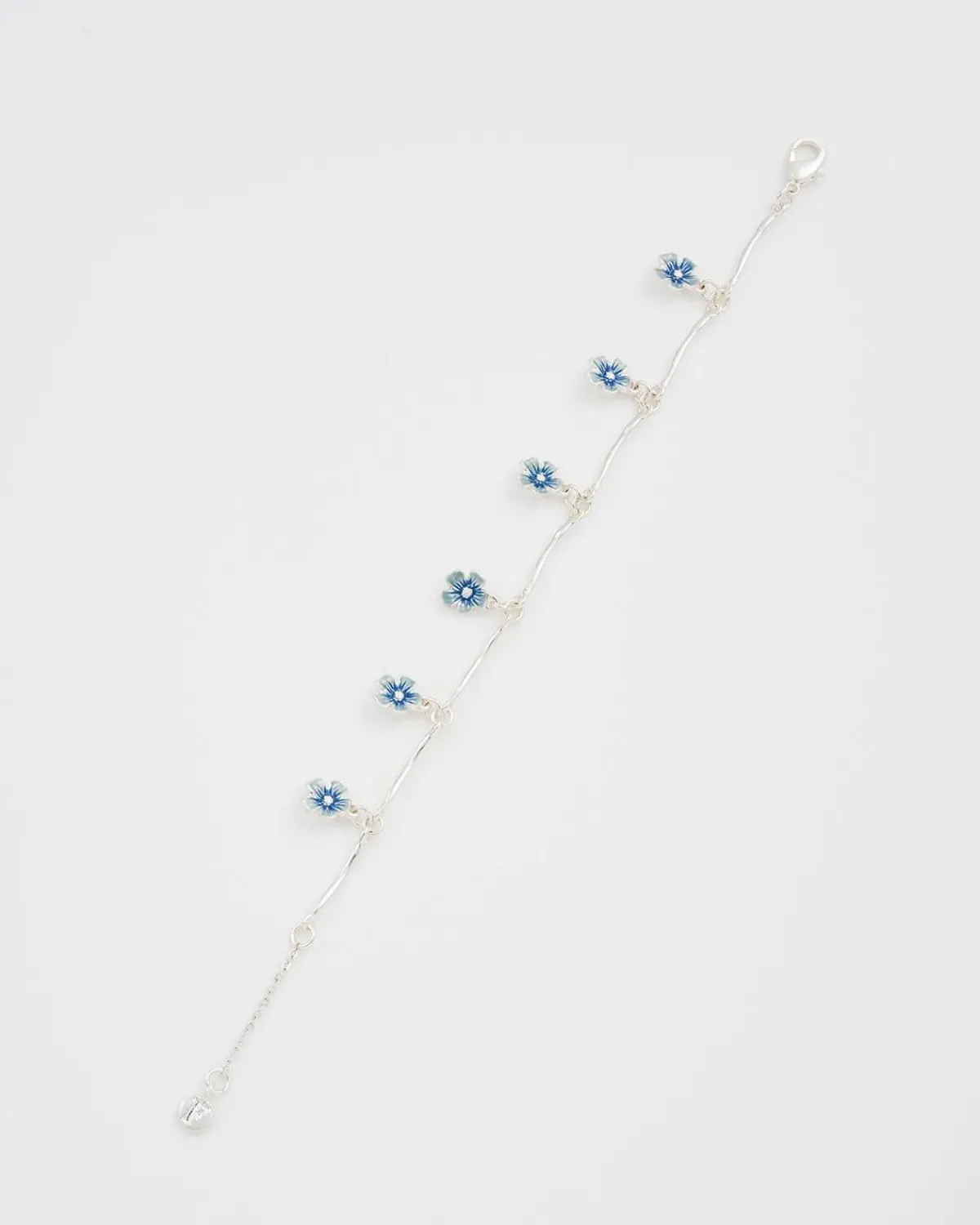Silver Jewelry|Bracelets & Bangles-Fable England Forget Me Not Silver Bracelet