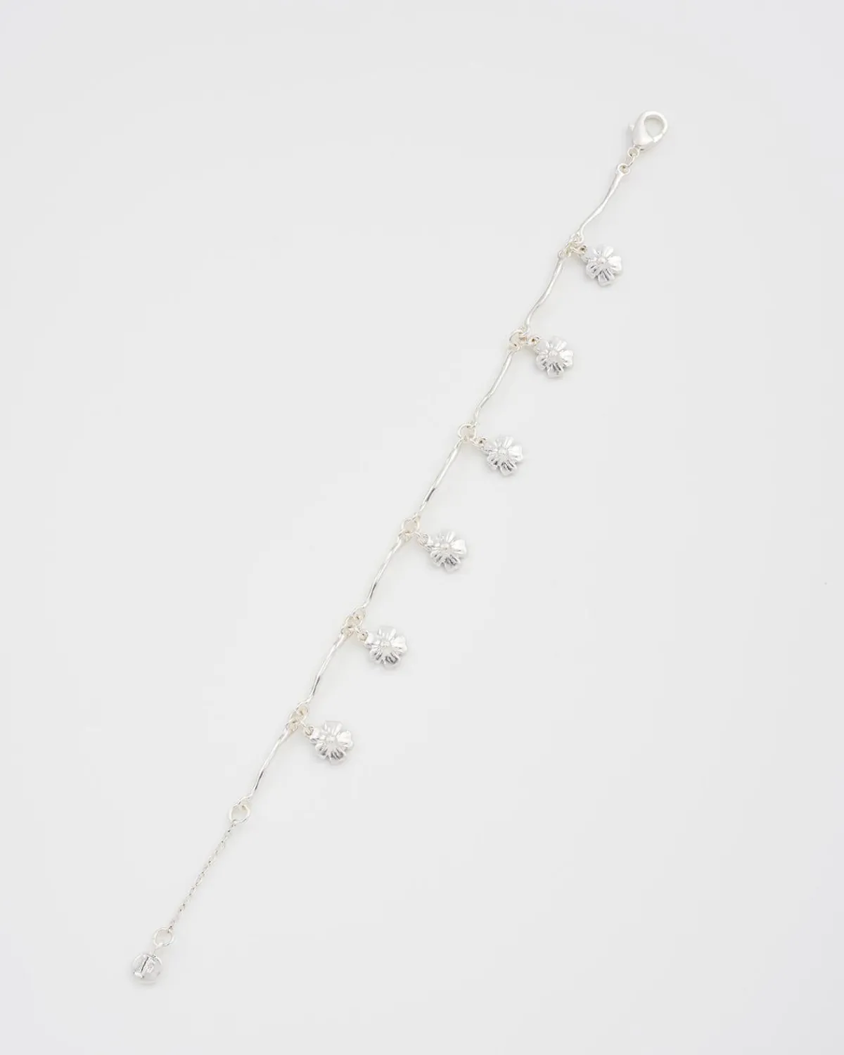 Silver Jewelry|Bracelets & Bangles-Fable England Forget Me Not Silver Bracelet