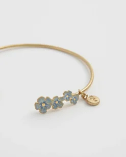 Bracelets & Bangles-Fable England Forget-Me-Not Bangle