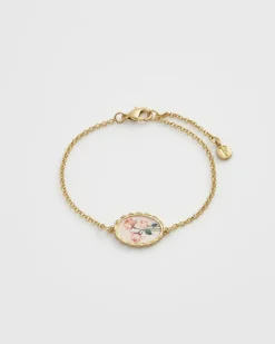 Bracelets & Bangles-Fable England Framed Roses Bracelet
