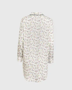 Pajamas-Fable England Fruity Floral Cream Night Shirt