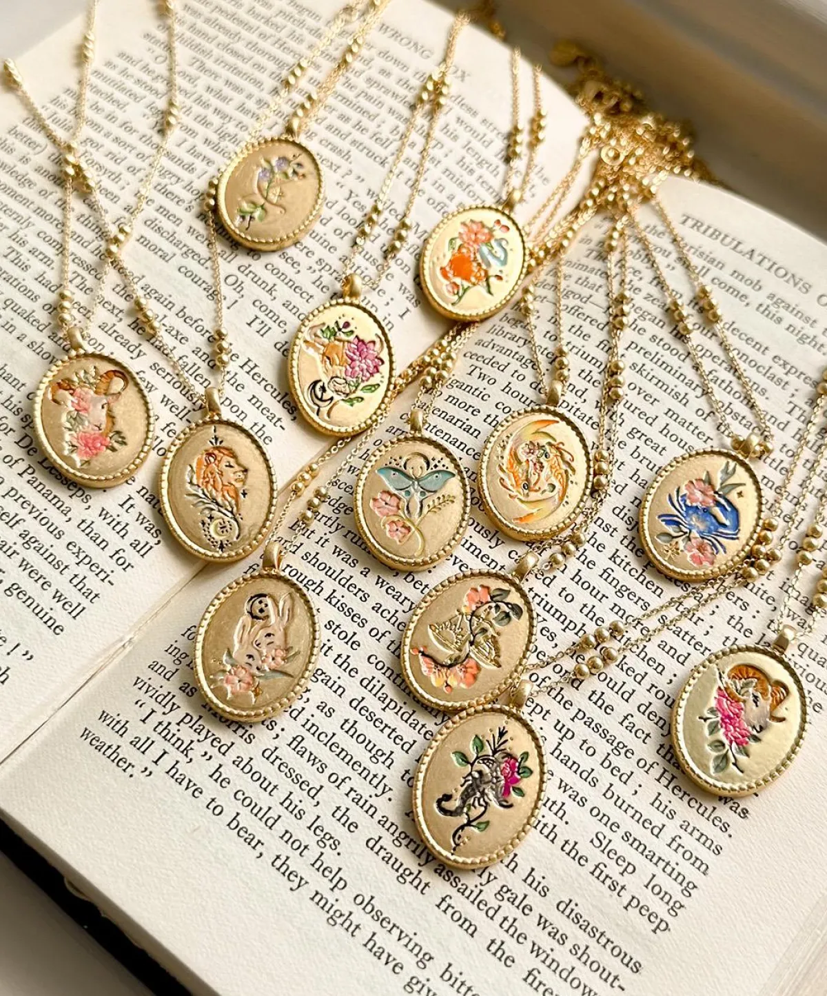 Zodiac Collection|Necklaces-Fable England Gemini Zodiac Necklace