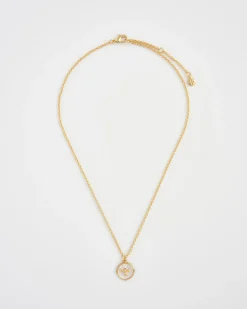 Necklaces-Fable England Honey Bee & Pearl Pendant