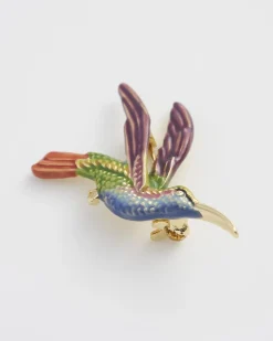 Pins & Brooches-Fable England Hummingbird Brooch