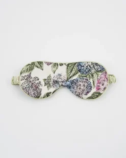 Sleep Masks-Fable England Hydrangea Ivory Sleep Mask