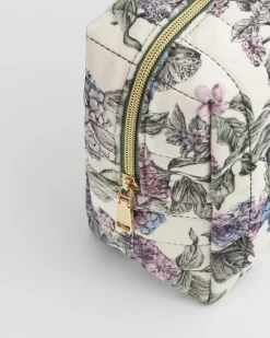 Pouches|Makeup Bags-Fable England Hydrangea Large Quilted Makeup Bag