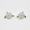 Silver Jewelry|Earrings-Fable England Hydrangea Silver Earrings