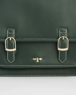 Work Bags|Cross Body Bags-Fable England Into the Woods Green Satchel