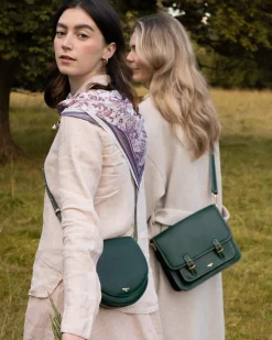 Work Bags|Cross Body Bags-Fable England Into the Woods Green Satchel