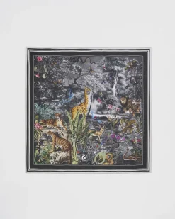 Square Scarves|Luxury Scarves-Fable England Jungle Book Large Square Scarf