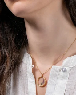 Necklaces-Fable England Lavender Monocle Necklace