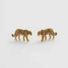 Earrings-Fable England Leopard Stud Earrings