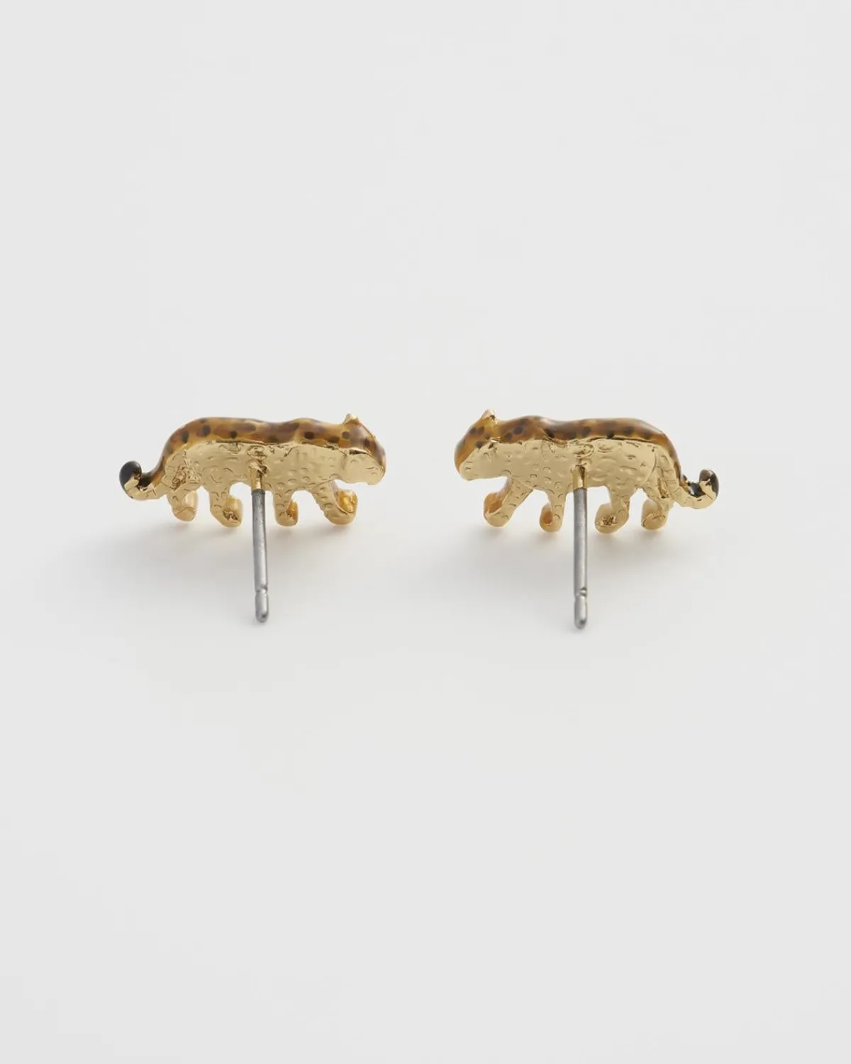Earrings-Fable England Leopard Stud Earrings