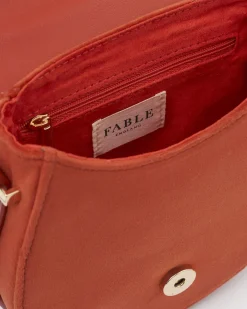 Cross Body Bags|Embroidered Bags-Fable England Lovebirds Saddle Purse