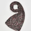 Lightweight Scarves-Fable England Magical Mushroom Black Lightweight Scarf