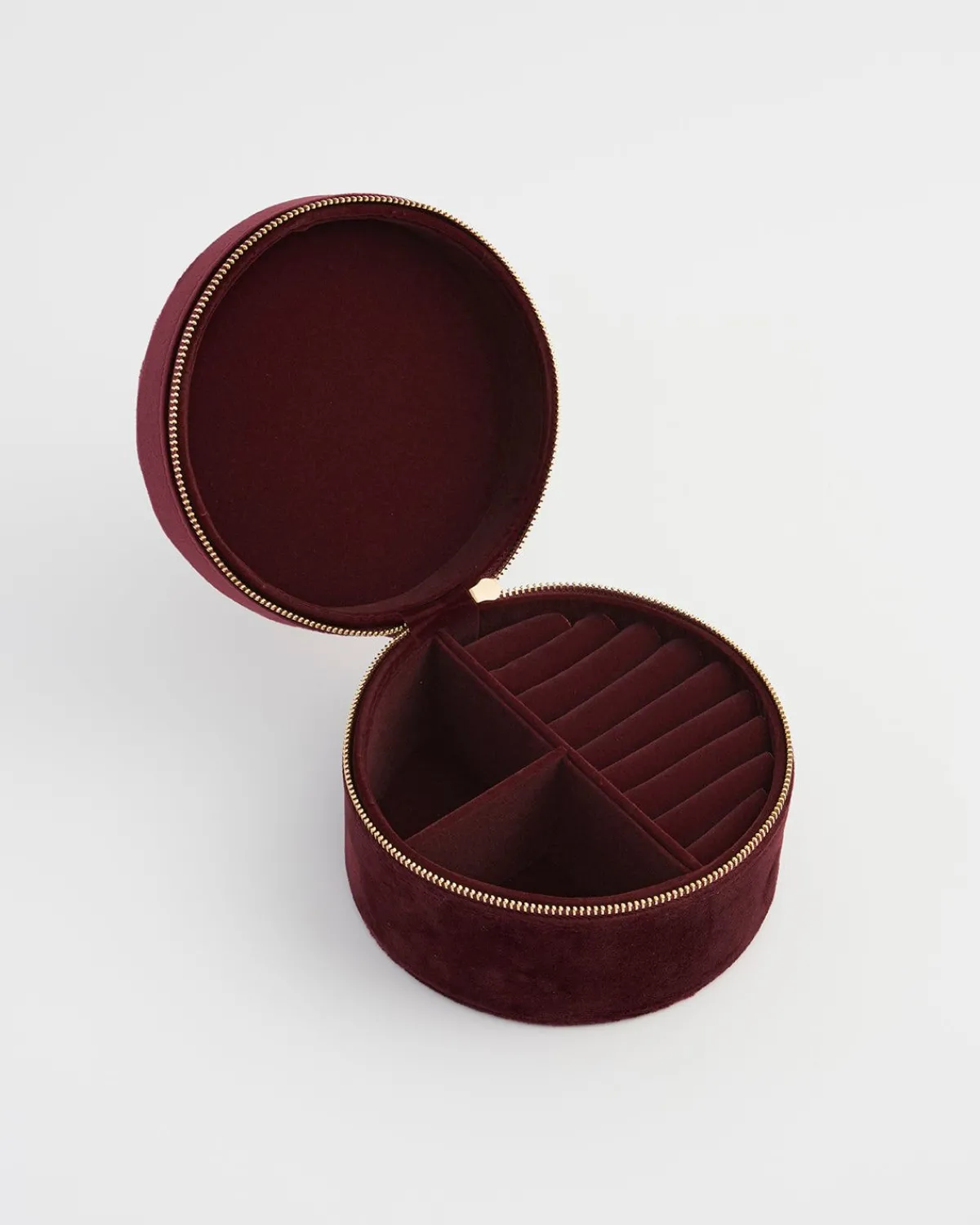 Jewelry Boxes-Fable England Magical Mushroom Burgundy Velvet Jewelry Box