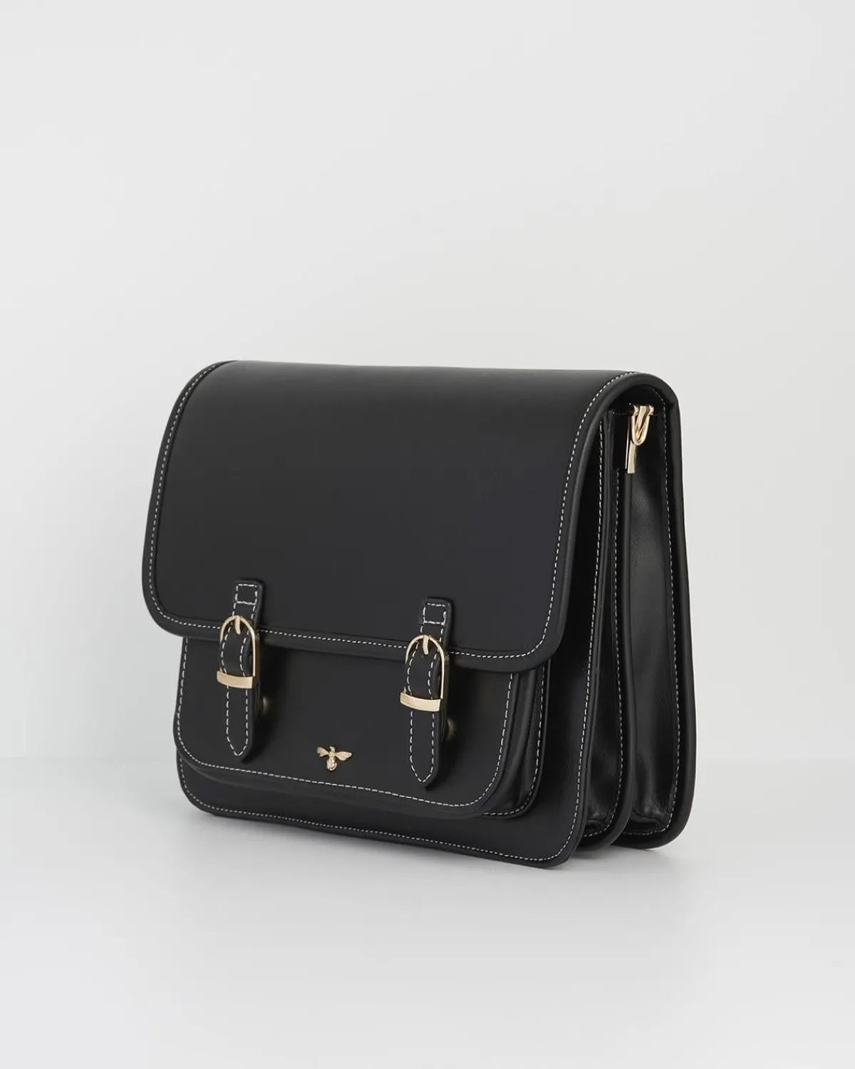 Work Bags|Satchel Bags-Fable England Magical Mushrooms Black Satchel