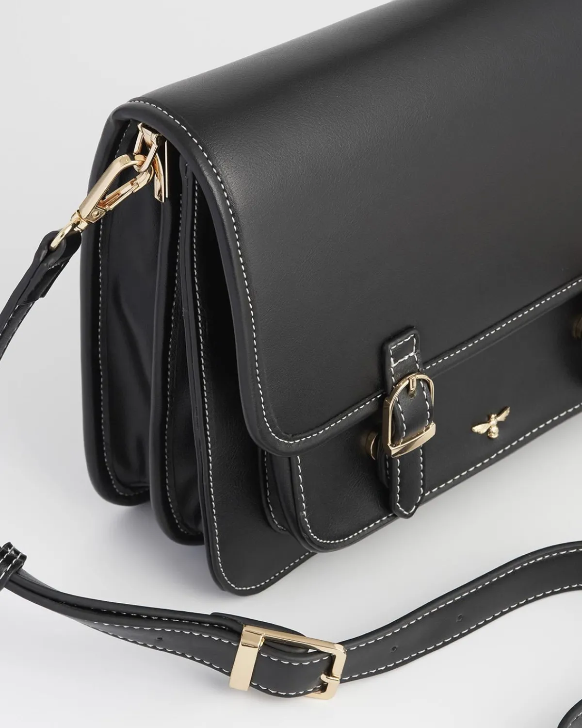Work Bags|Satchel Bags-Fable England Magical Mushrooms Black Satchel